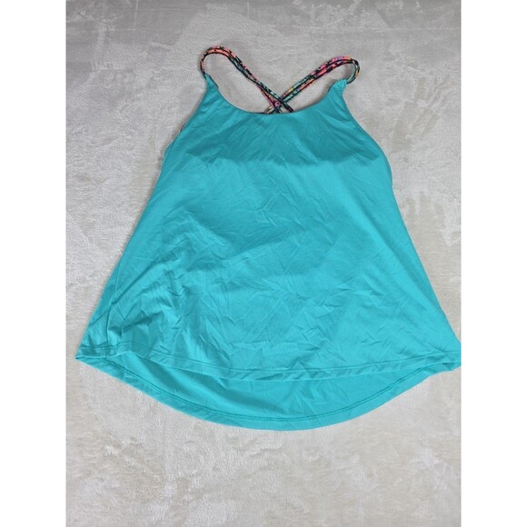 Old Navy Tops - Old Navy Active Go Dry Womens XL Loose/Ample 2 in 1 Tank Splashing Teal Tropical